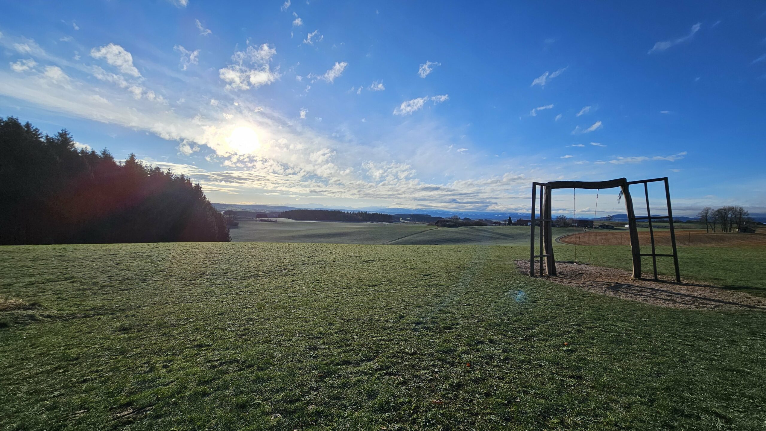 Landschaft Waldcafe Schaukel