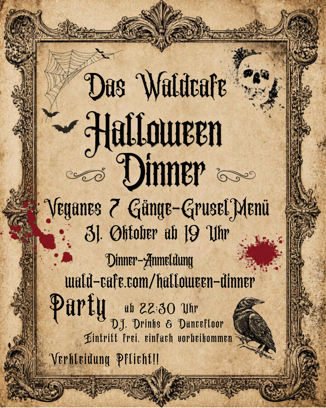 Halloween Dinner 2026 Flyer